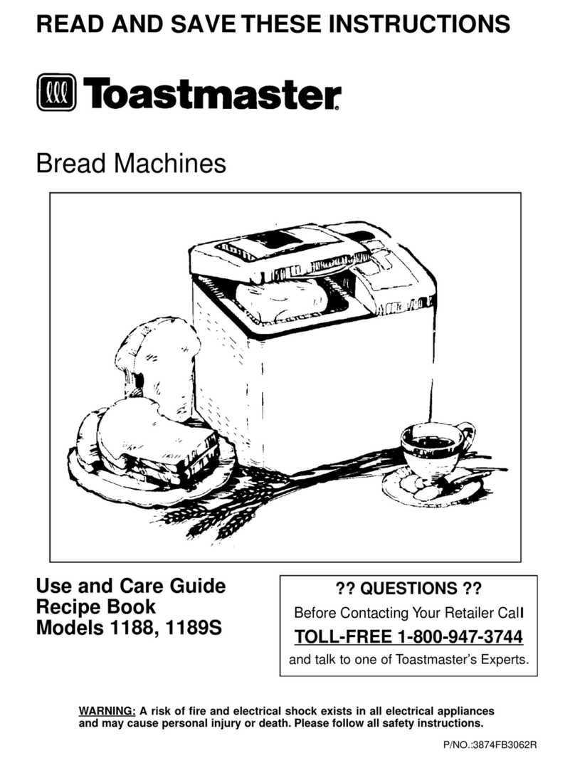 Toastmaster 1188 User manual