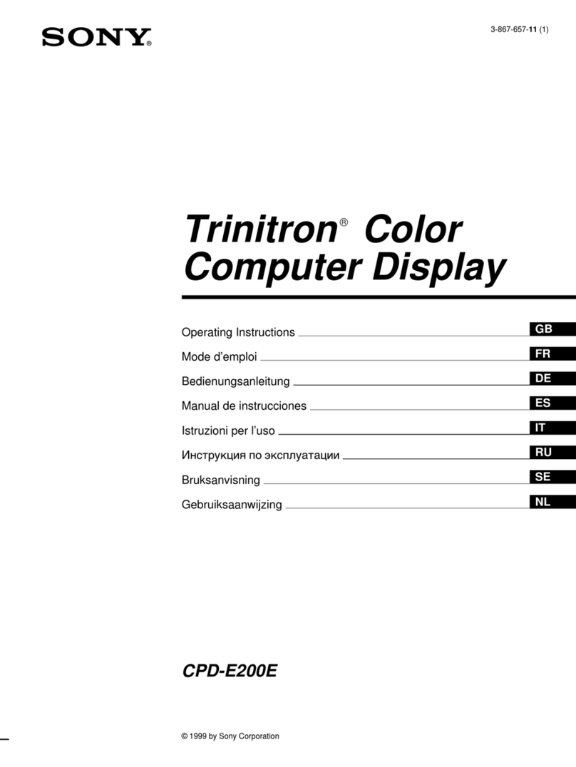 Sony CPD-E200E User manual