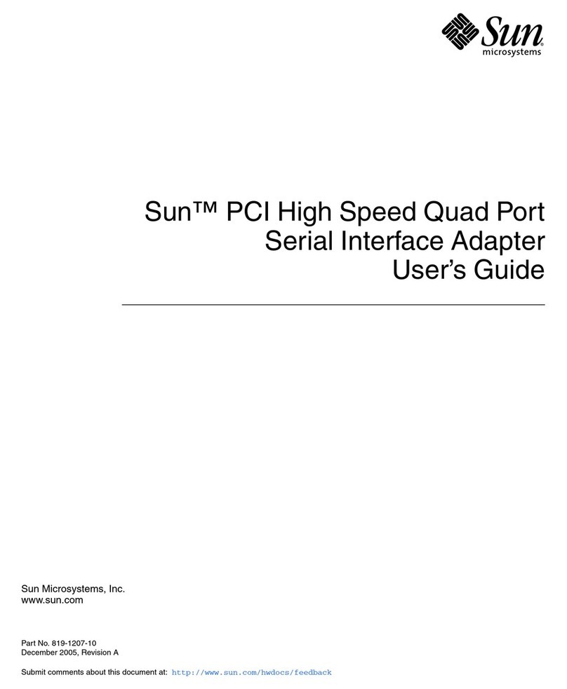 Sun Microsystems Interface Adapter user guide
