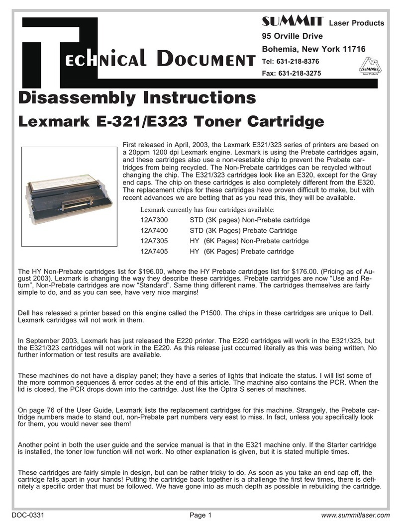 Summit LEXMARK E-321 Installation instructions