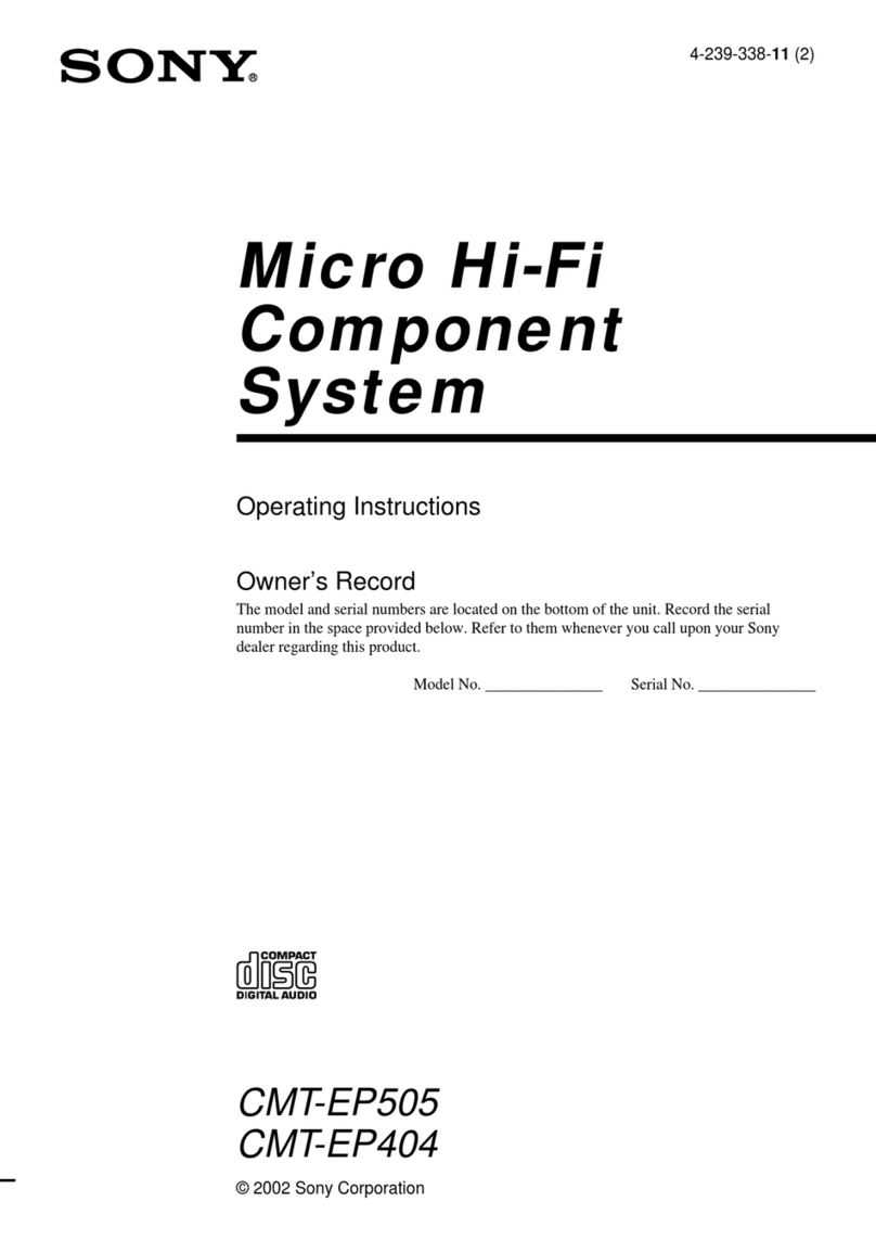 Sony CMT-EP404 User manual