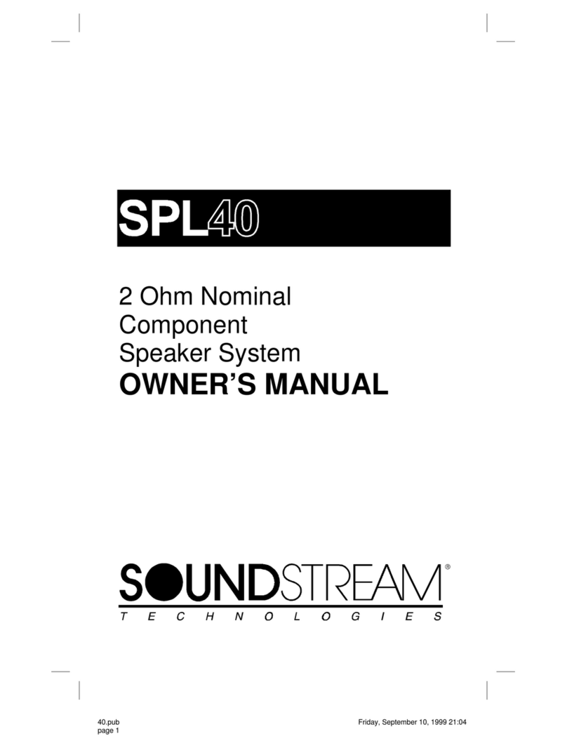 Soundstream SPL40 User manual