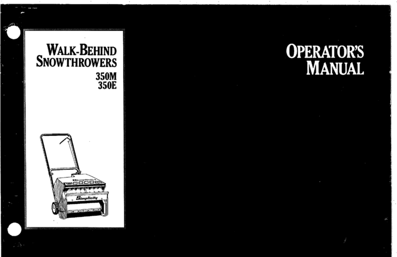 Simplicity 350E User manual