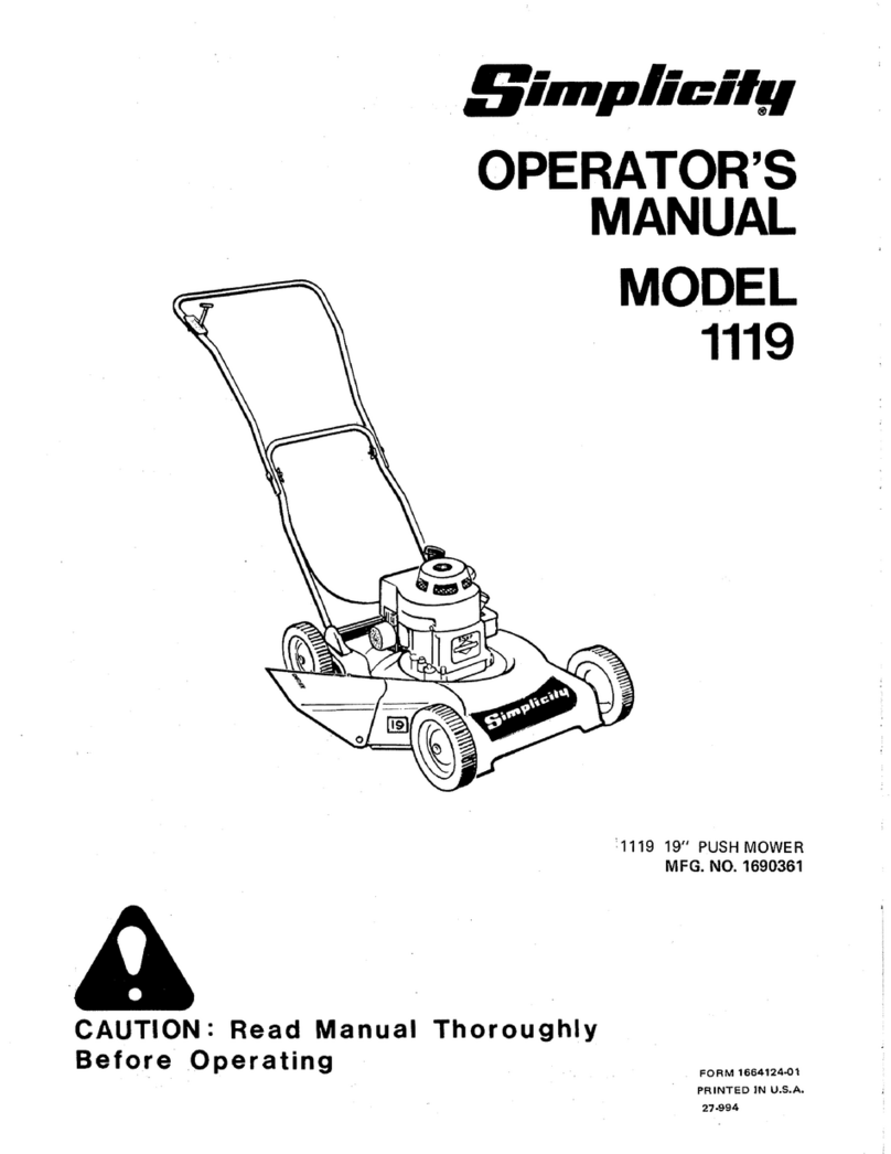 Simplicity 1119 User manual