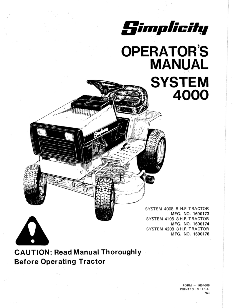 Simplicity System 4008 User manual