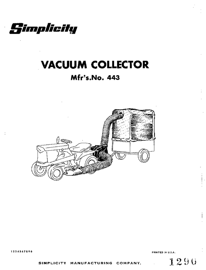 Simplicity 443 User manual