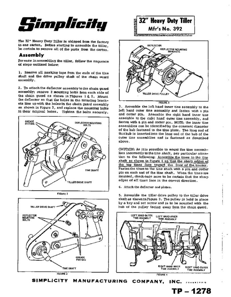 Simplicity 392 User manual