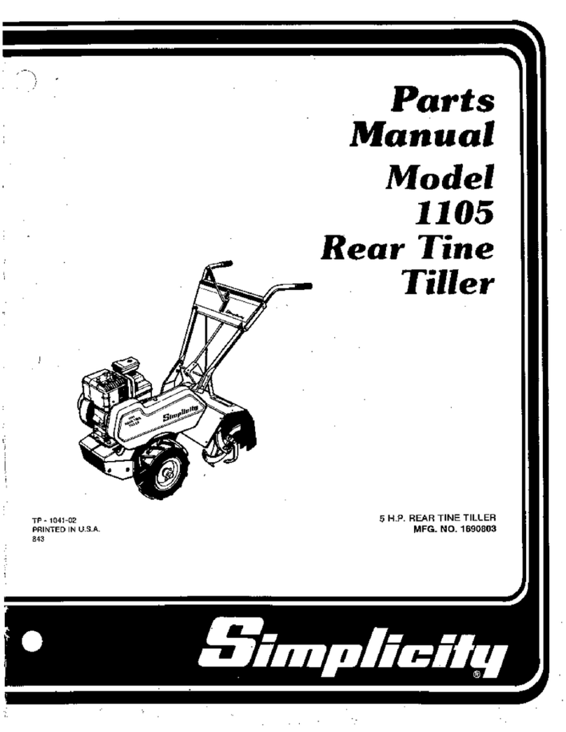 Simplicity 1105 User manual