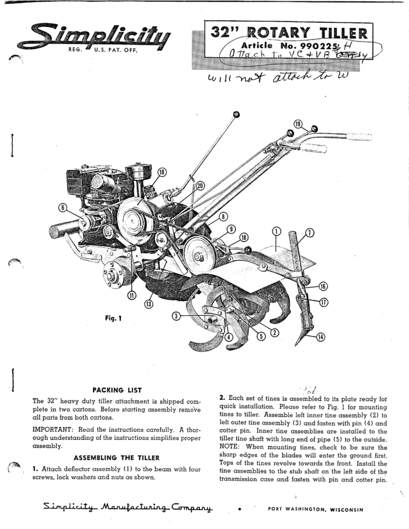 Simplicity 990225 User manual