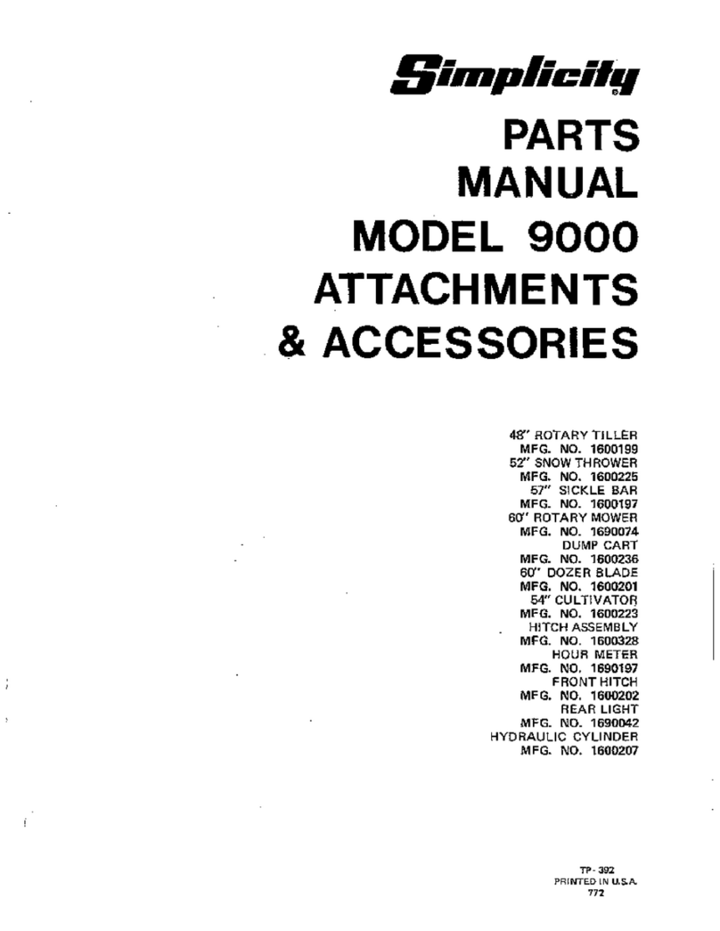 Simplicity System 9000 User manual