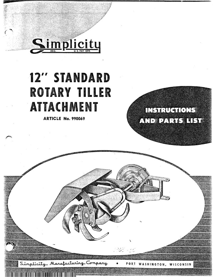 Simplicity 990069 Operation manual