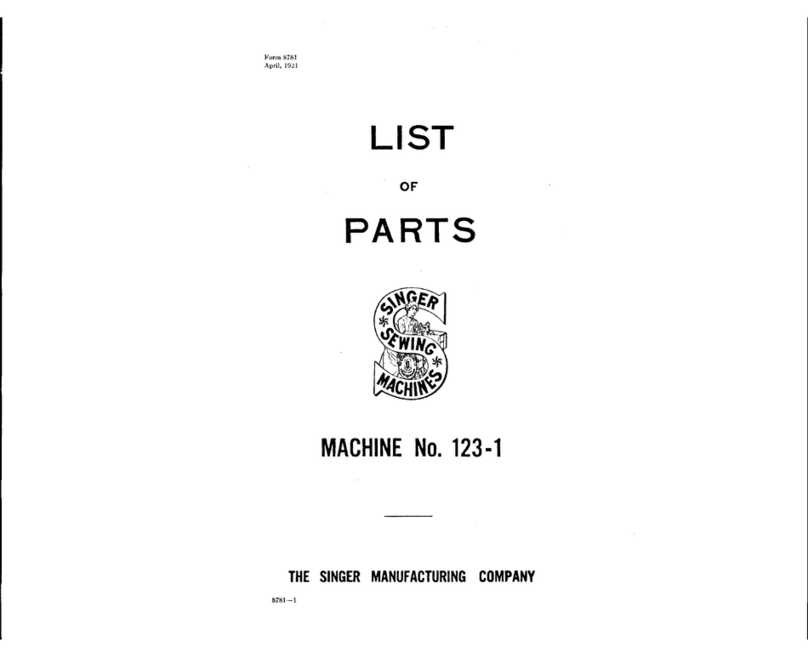Singer 123-1 User manual