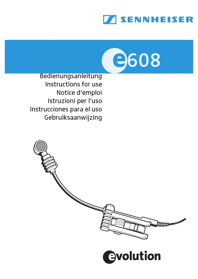Sennheiser evolution e608 Quick start guide