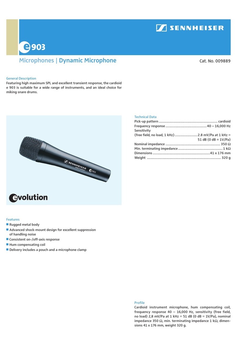 Sennheiser E 903 Instruction manual