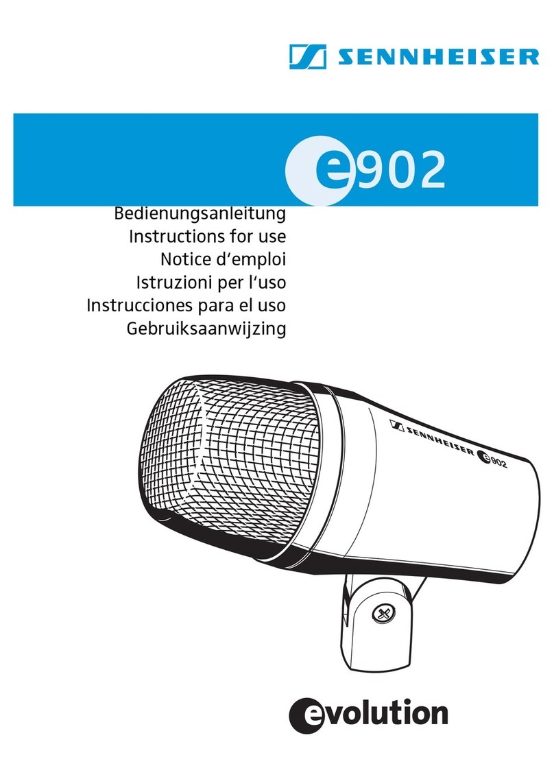 Sennheiser Evolution E 902 User manual