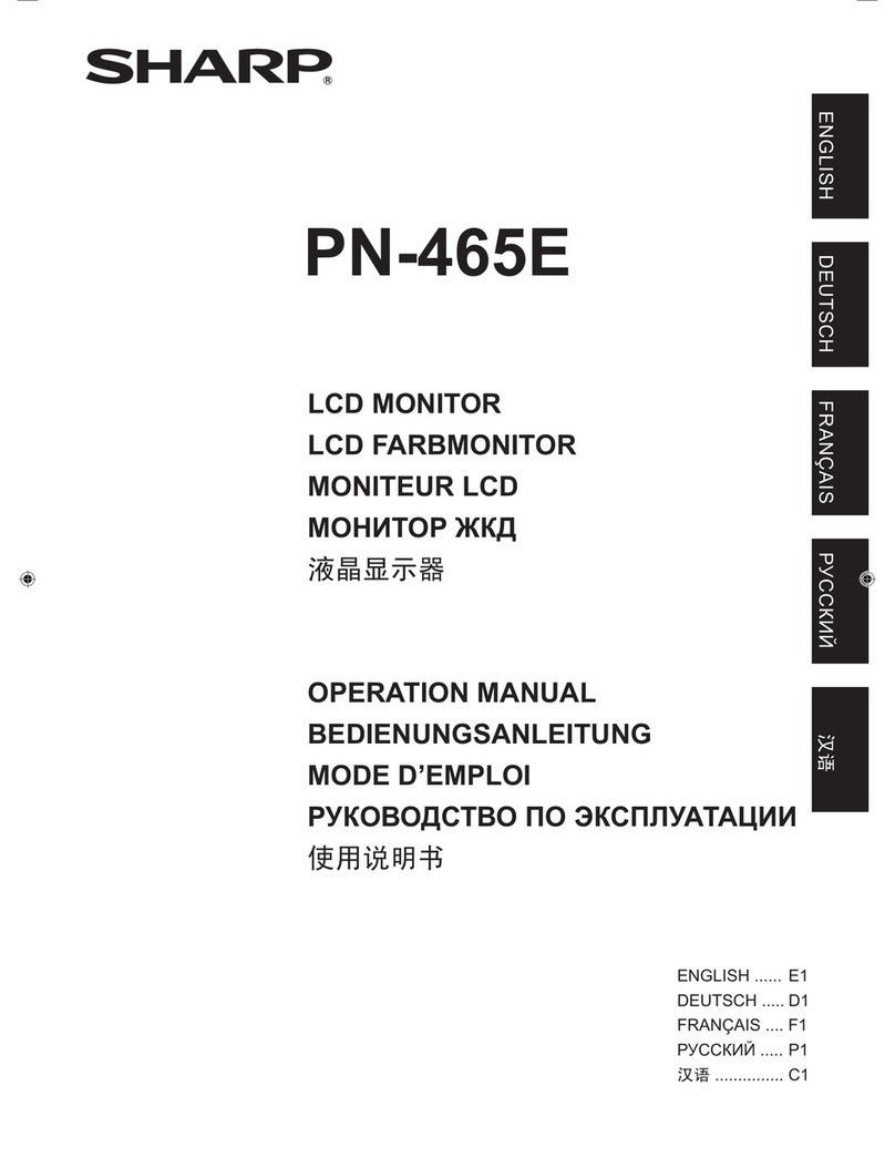 Sharp PN-465E User manual