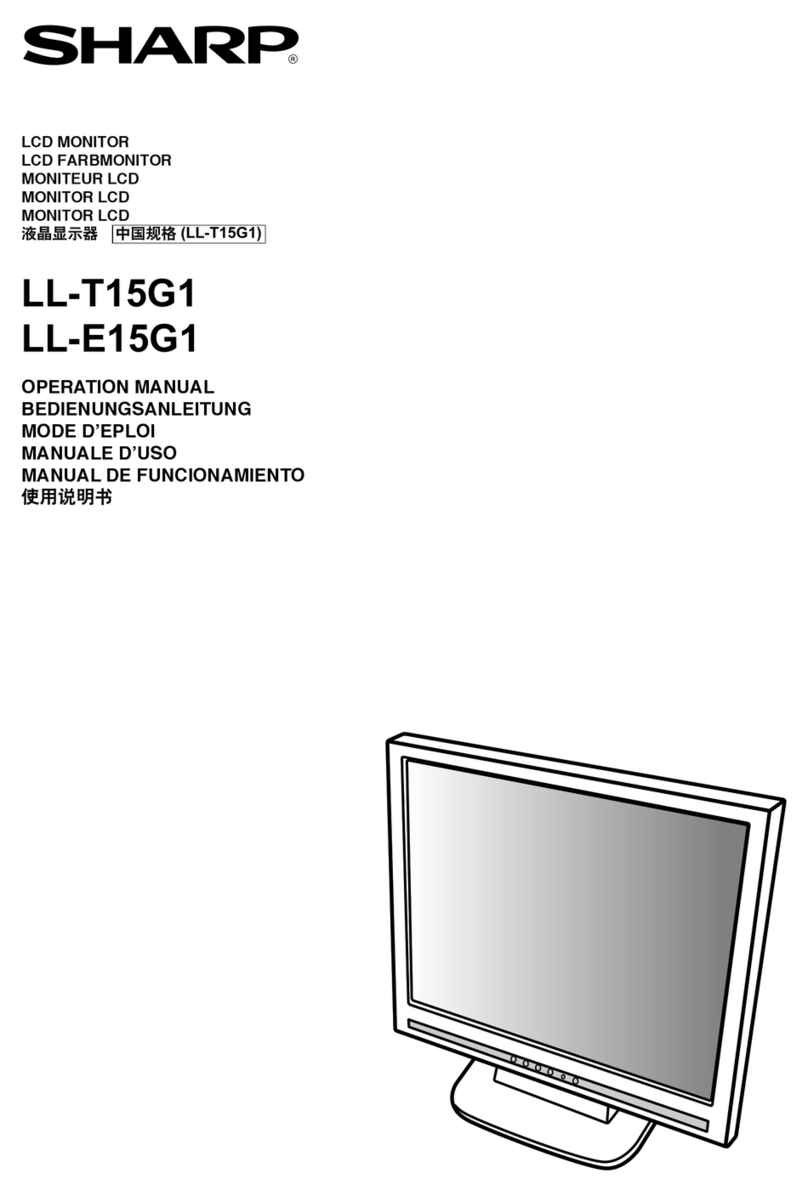 Sharp LL-E15G1 User manual