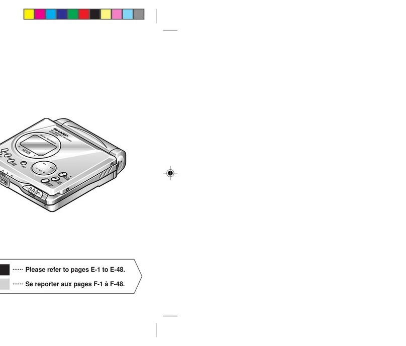 Sharp MD-MT99C User manual