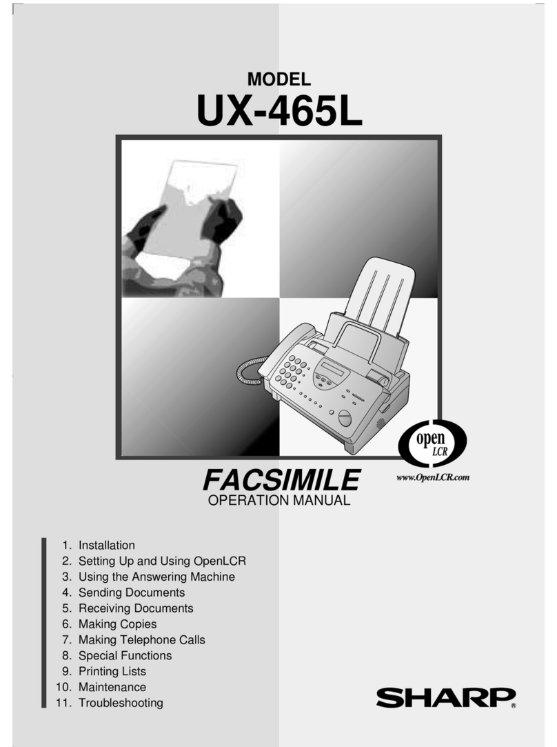 Sharp UX-465L User manual