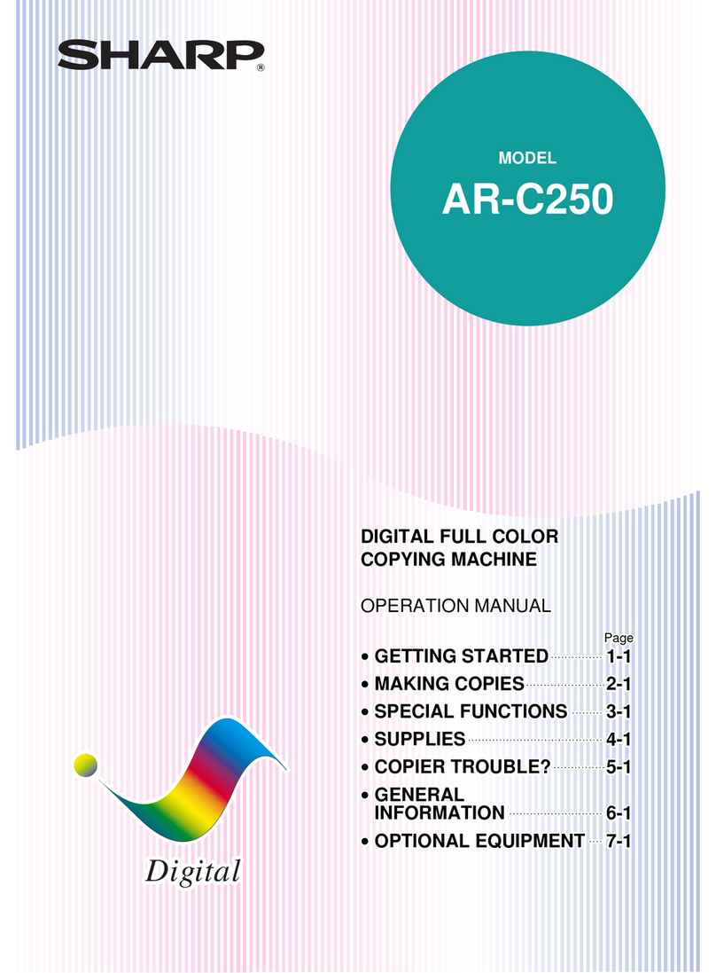 Sharp AR-C250 User manual