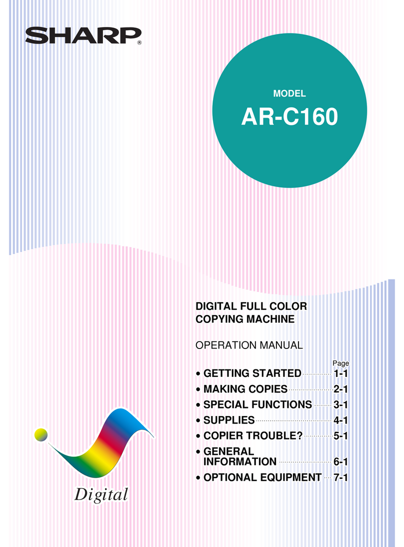 Sharp AR-C160 User manual