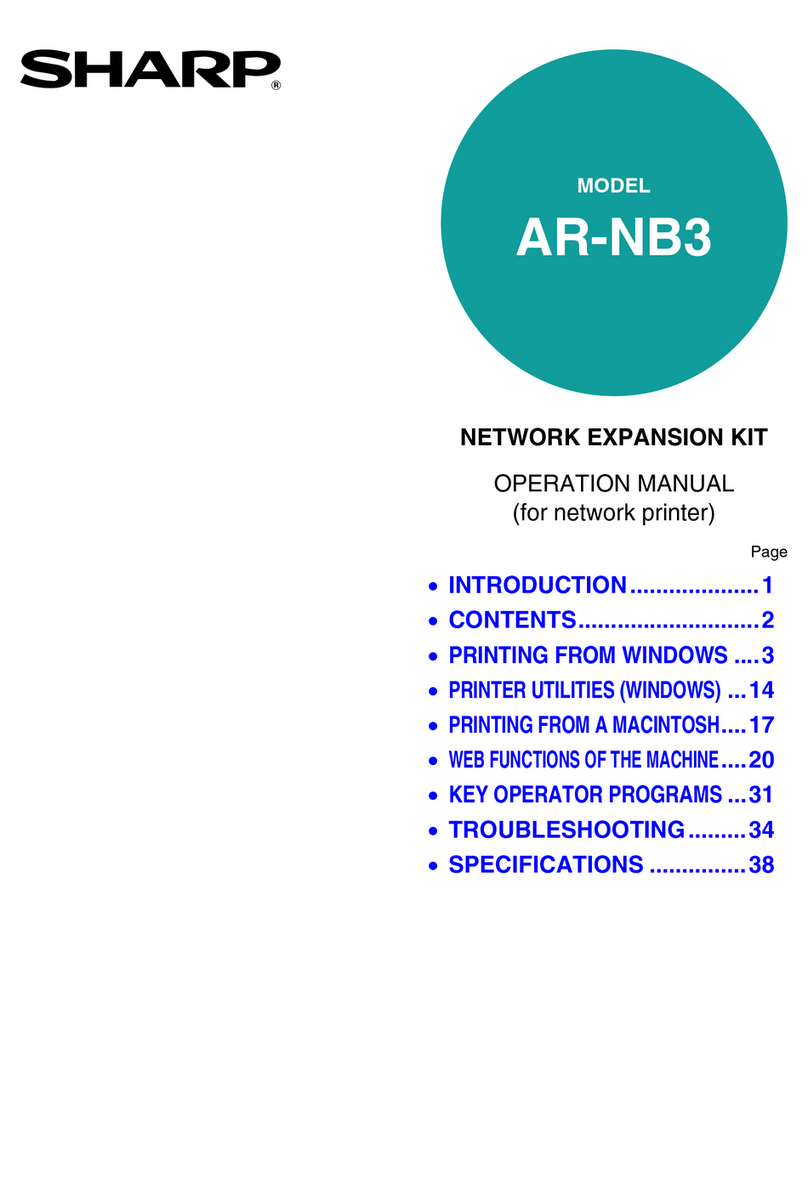 Sharp AR-NB3 Configuration guide