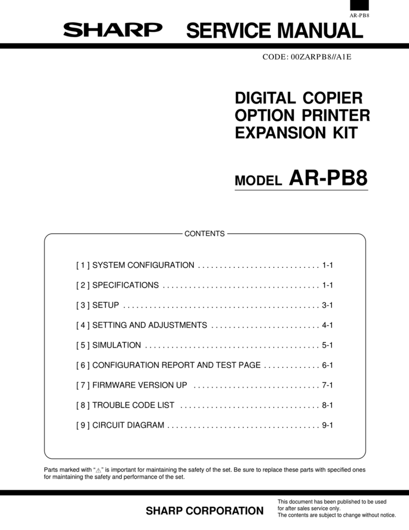 Sharp AR-PB8 User manual