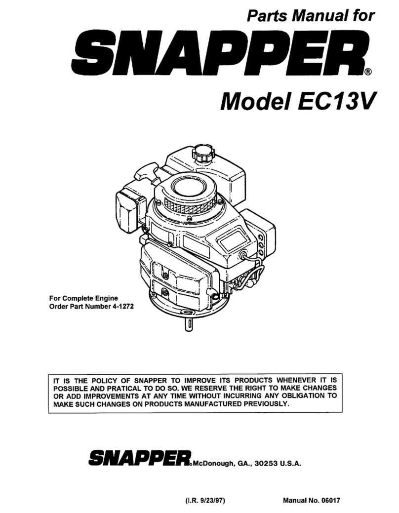 Snapper EC13V User manual