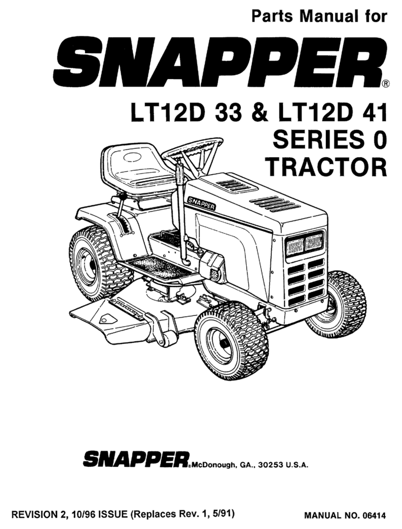 Snapper LT12D41 Series User manual