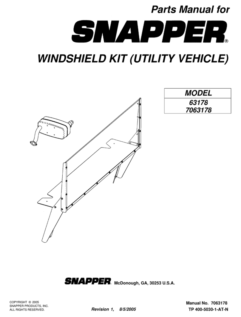 Snapper 63178 User manual Snapper 63178 User manual