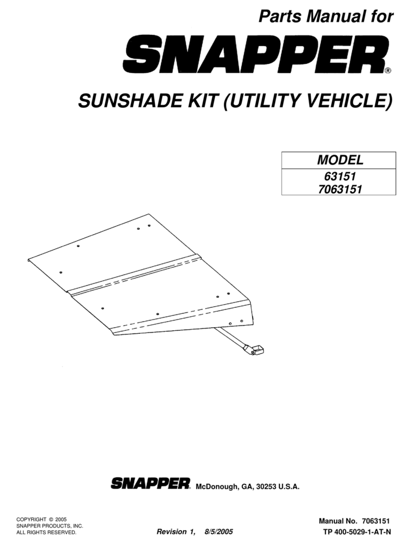 Snapper 63151 User manual Snapper 63151 User manual