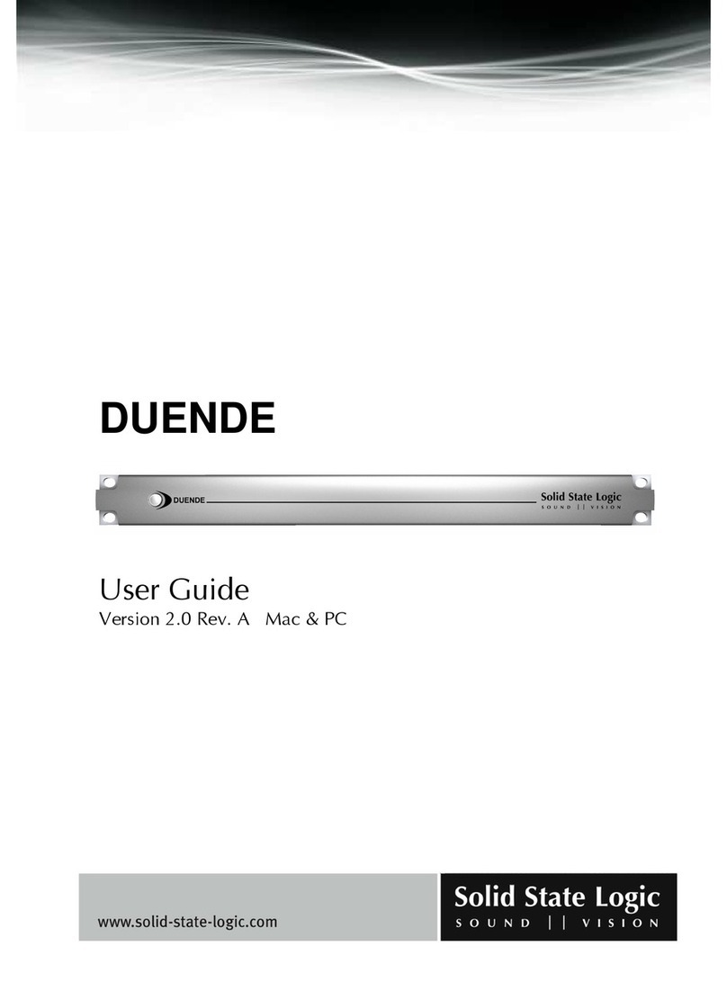 Solid State Logic DUENDE  DUENDE User manual