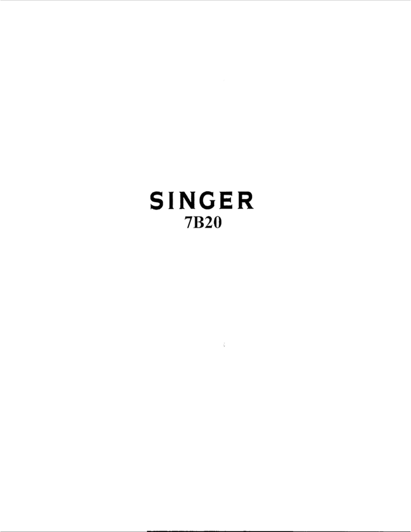 Singer 7B20 User manual