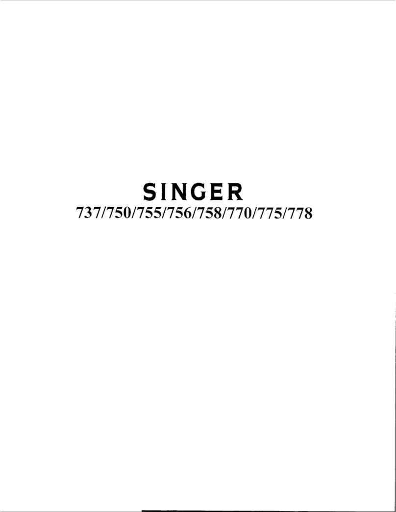 Singer 737 User manual