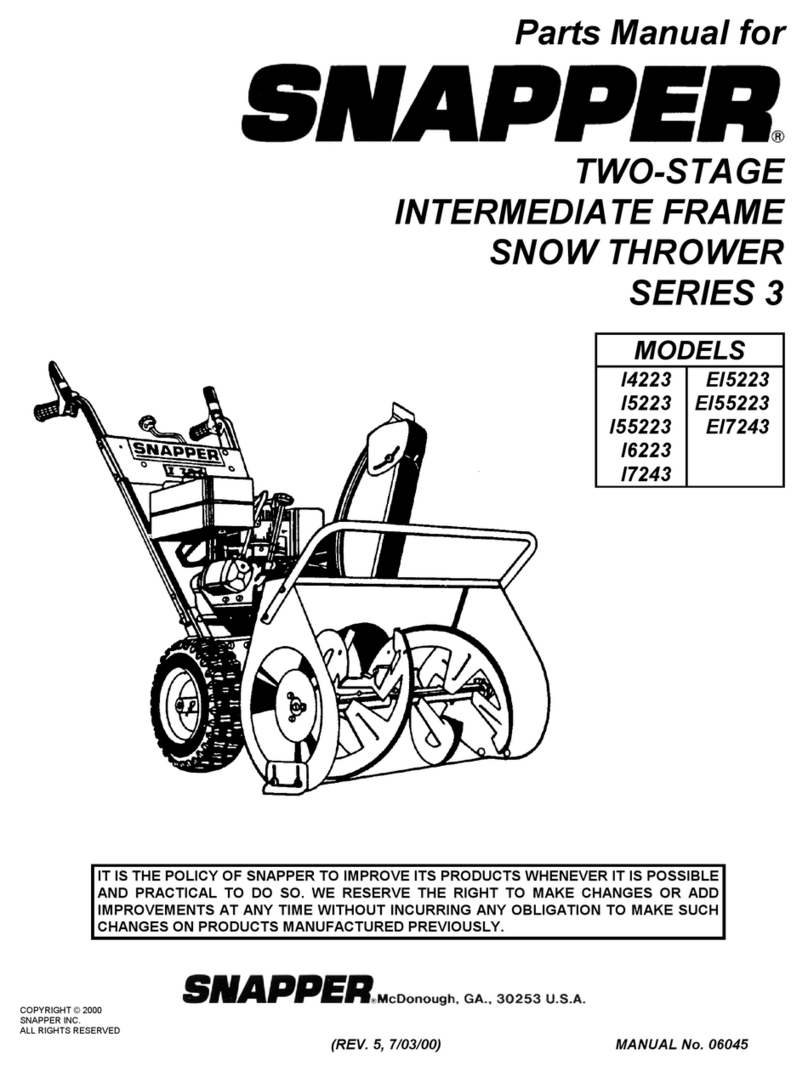 Snapper EI5223 User manual