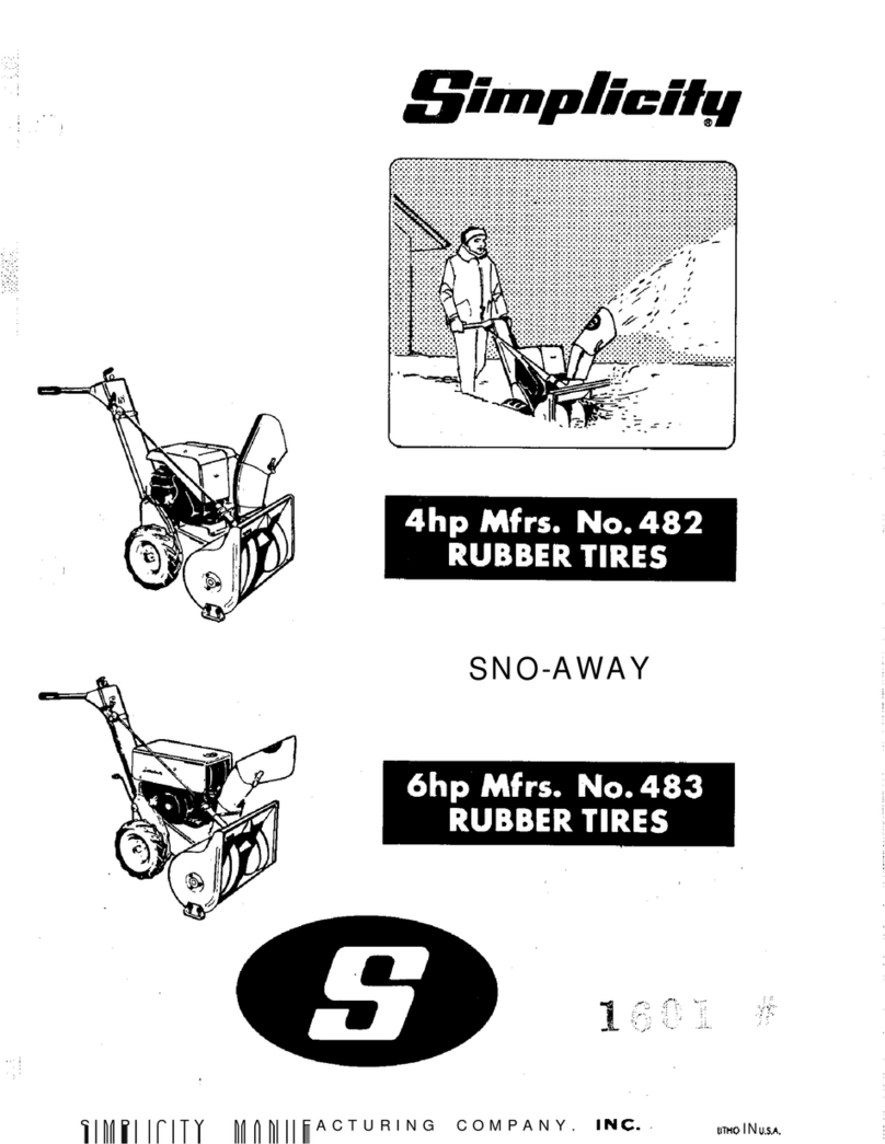 Simplicity 1602 User manual