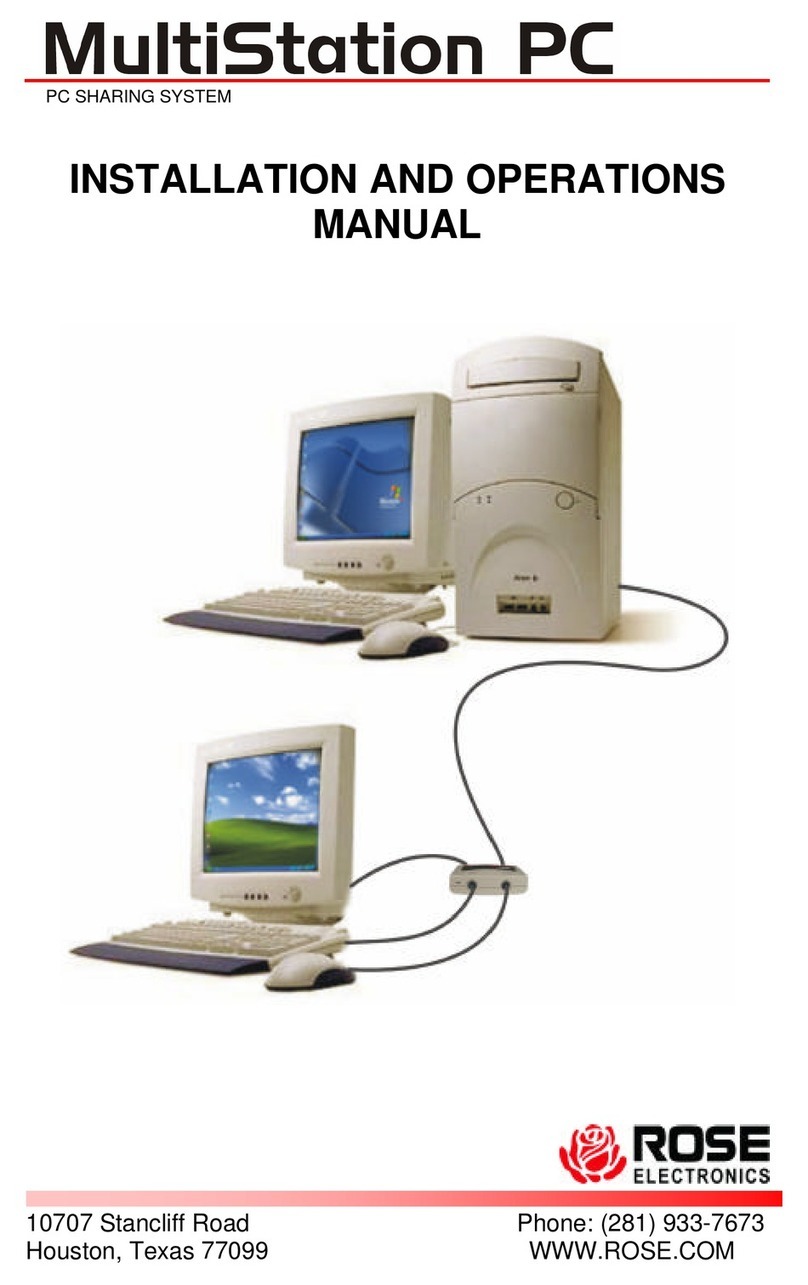 Rose electronics MultiStation User manual Rose electronics MultiStation User manual