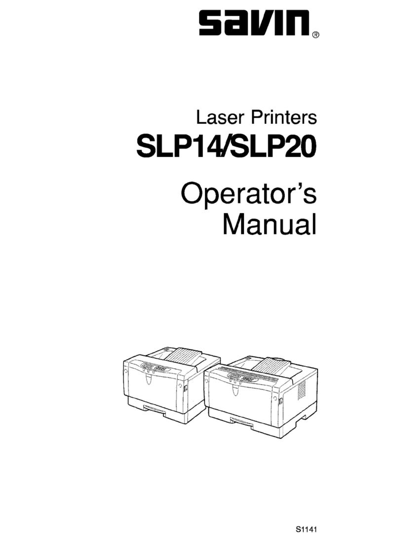 Savin SLP14 User manual
