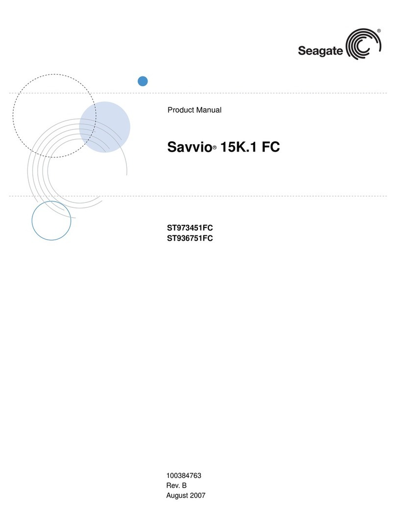 Seagate Savvio 15K.1 FC ST973451FC User manual