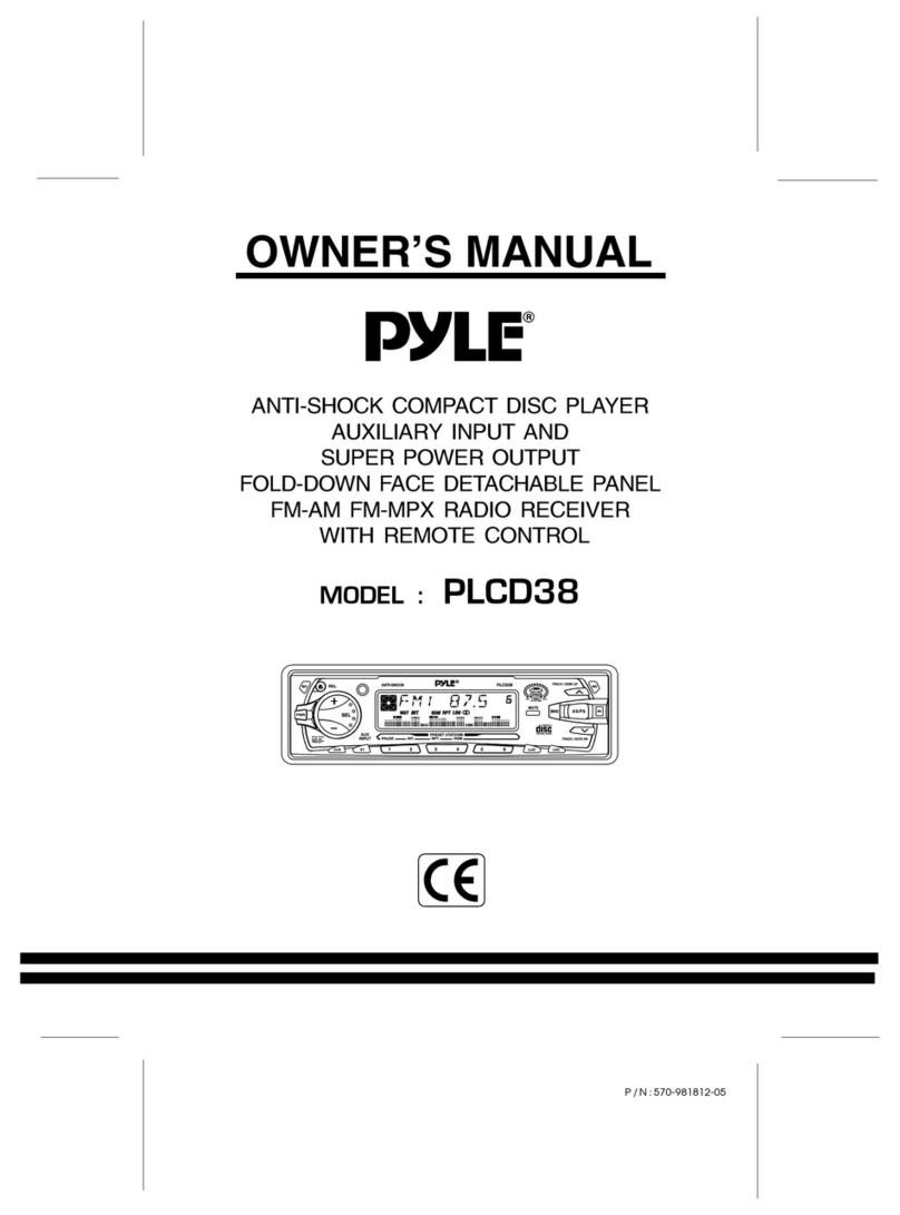 Pyle PLCD38 User manual