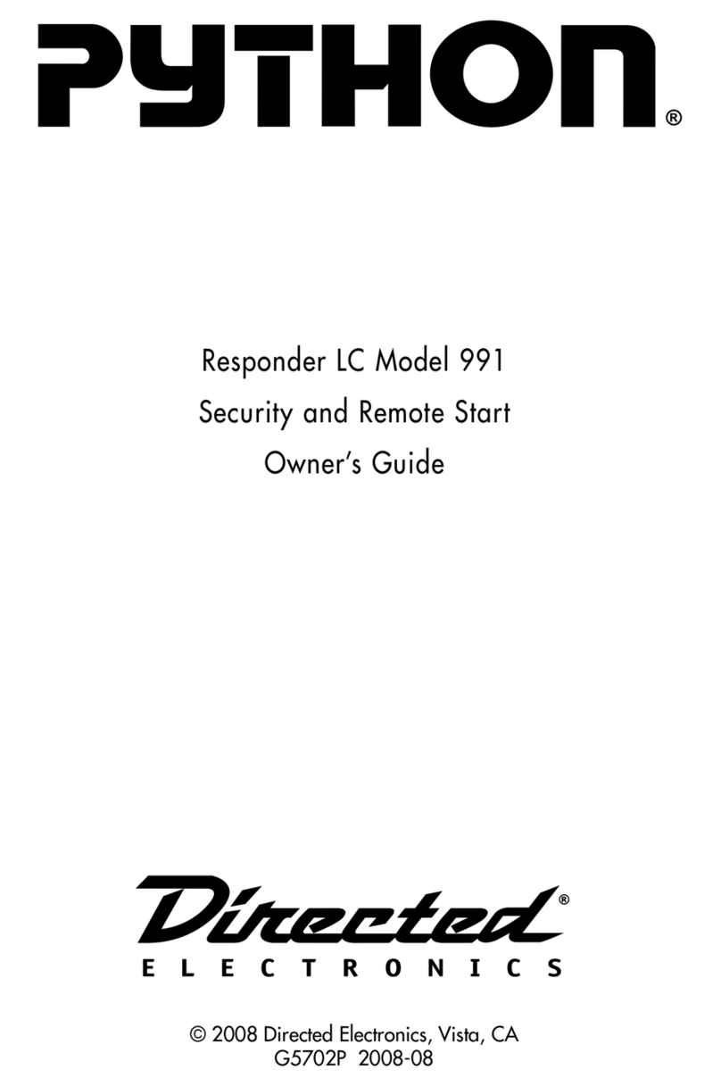 Python Responder LC Model 991 User manual