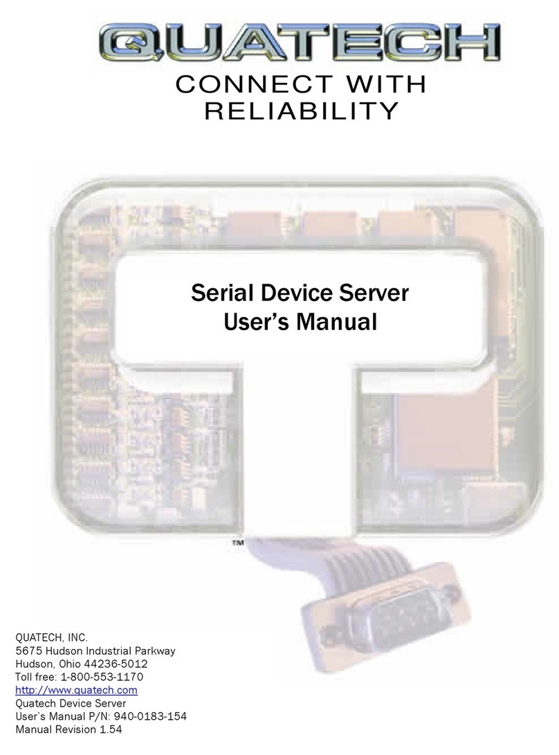 Quatech Device Server User manual