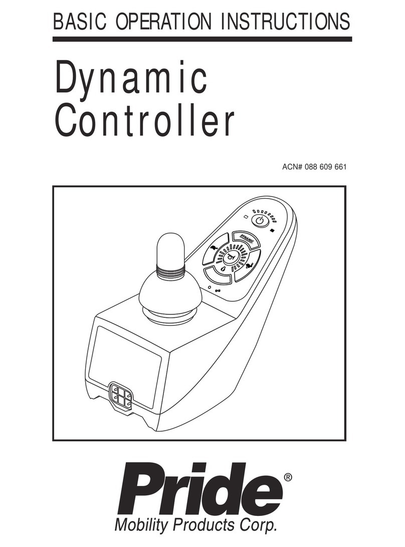 Pride Dynamic Controller INFMANU3676 User manual