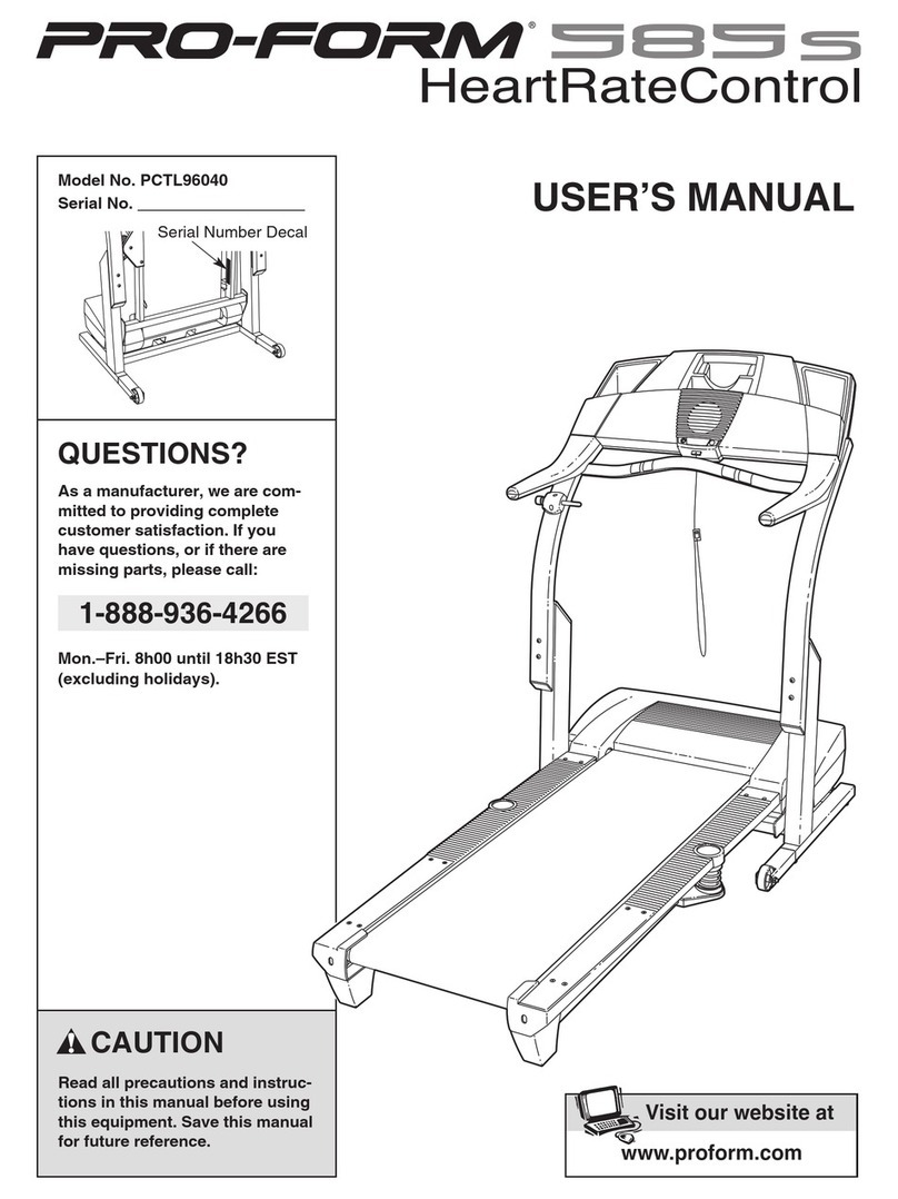 Pro-Form PCTL96040 User manual