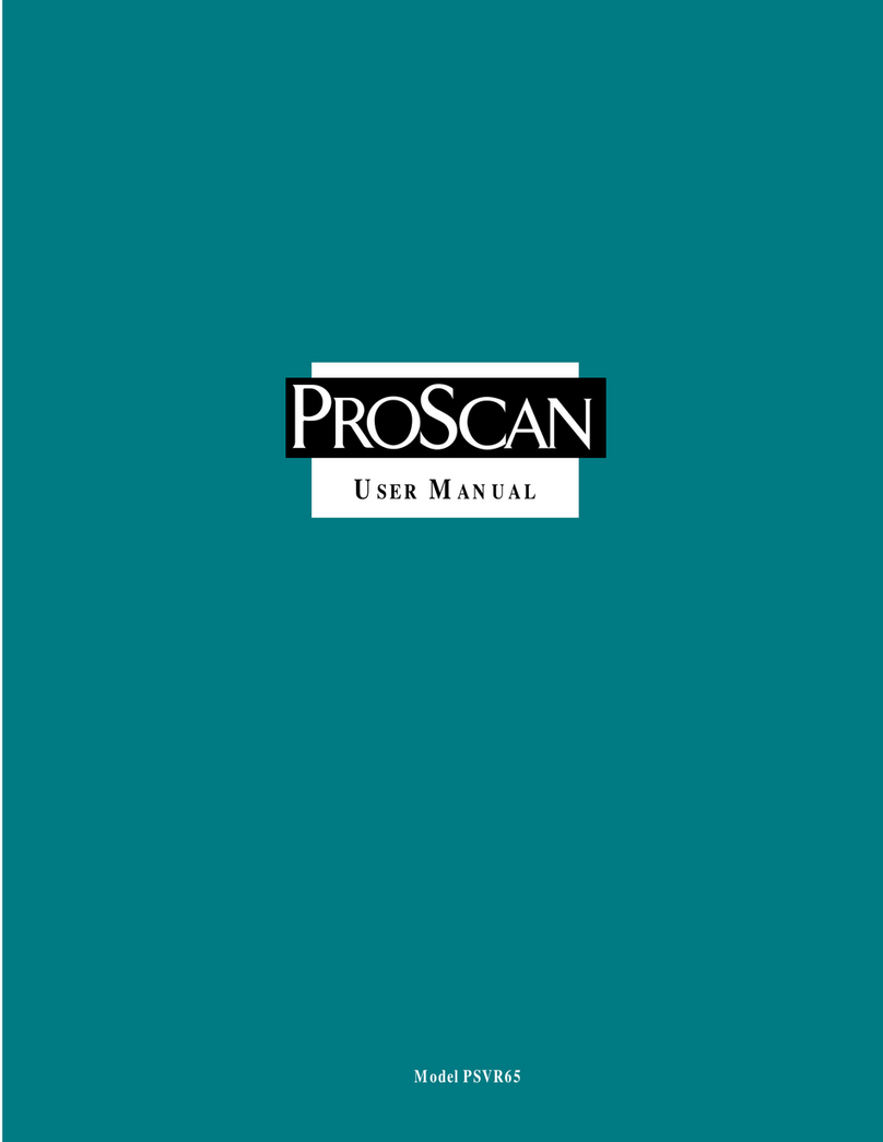 ProScan PSVR65 User manual