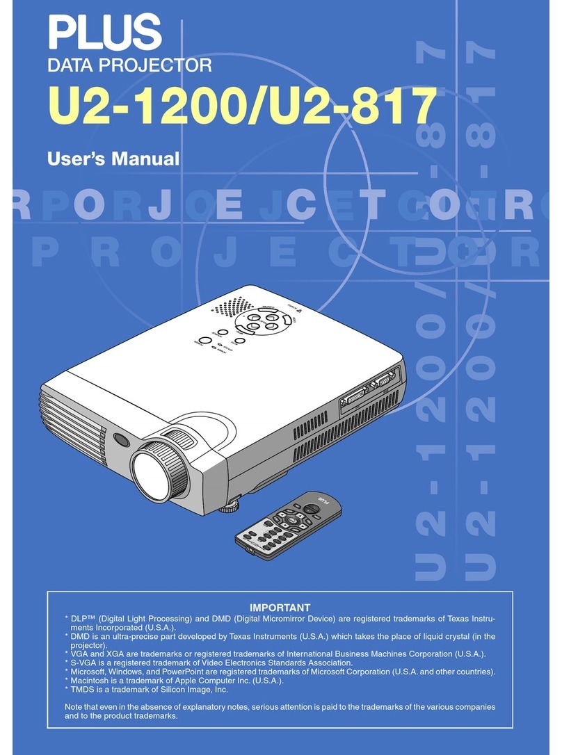 PLUS Vision Data Projector User manual