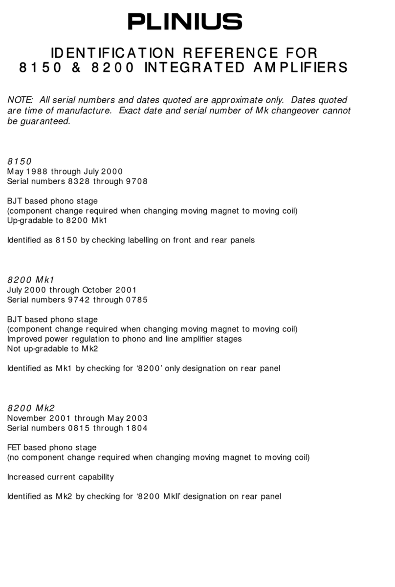 Plinius 8150 Service manual