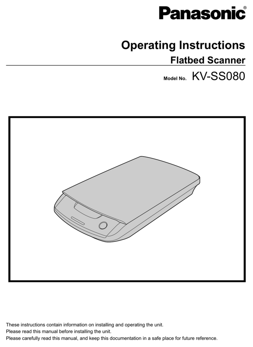 Panasonic KV-SS080 User manual
