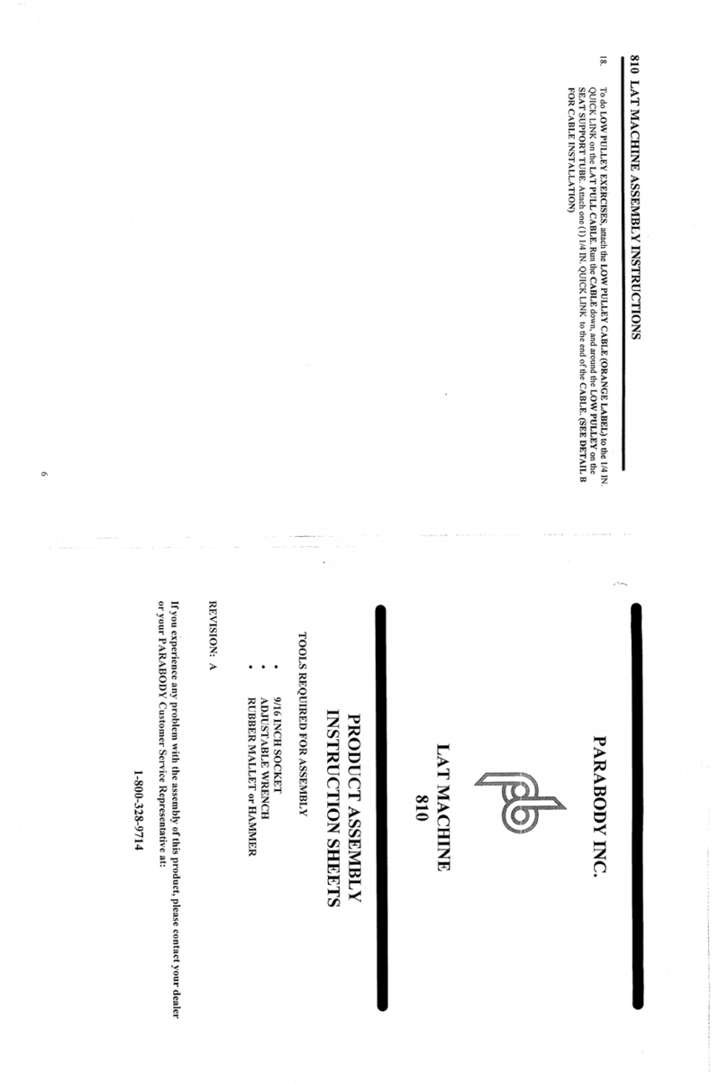 ParaBody 810 Mounting instructions ParaBody 810 Mounting instructions