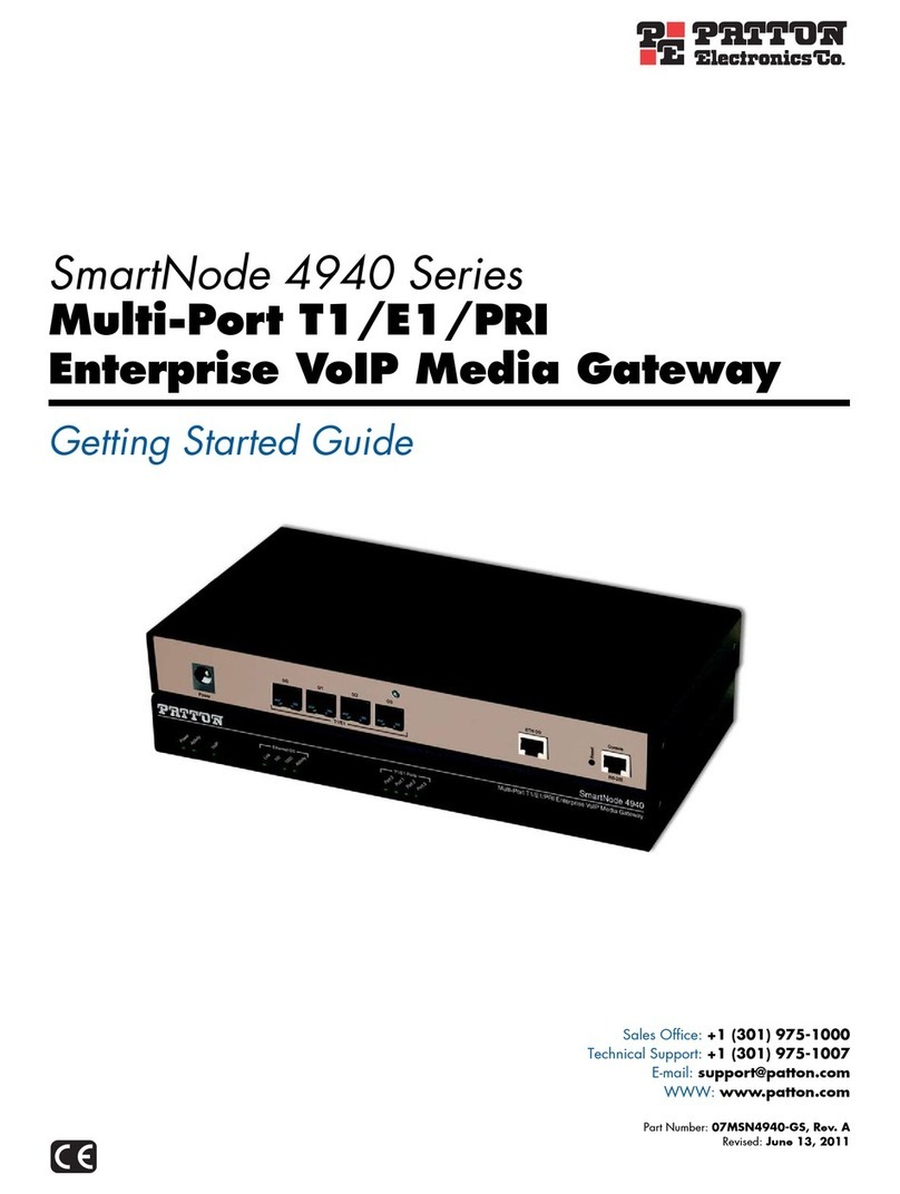 Patton electronics SMARTNODE 4940 User manual